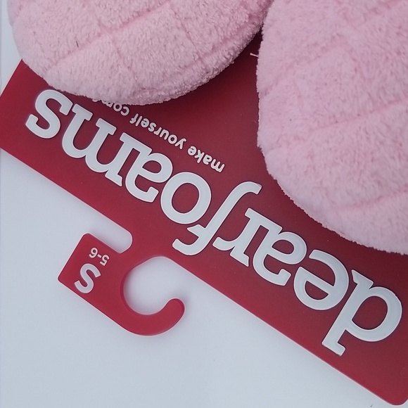 Dearfoams Women's Pink Slippers New Small 5-6 - Picture 4 of 6